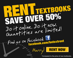 Click here for information on textbook rentals!